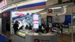 Russian Fishery Company's stand at the 2018 Brussels seafood show.