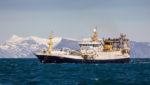 Pelagic fishing vessel Polar Amaroq GR 18-49 in Icelandic waters. Credit: Johann Ragnarsson / Shutterstock.com