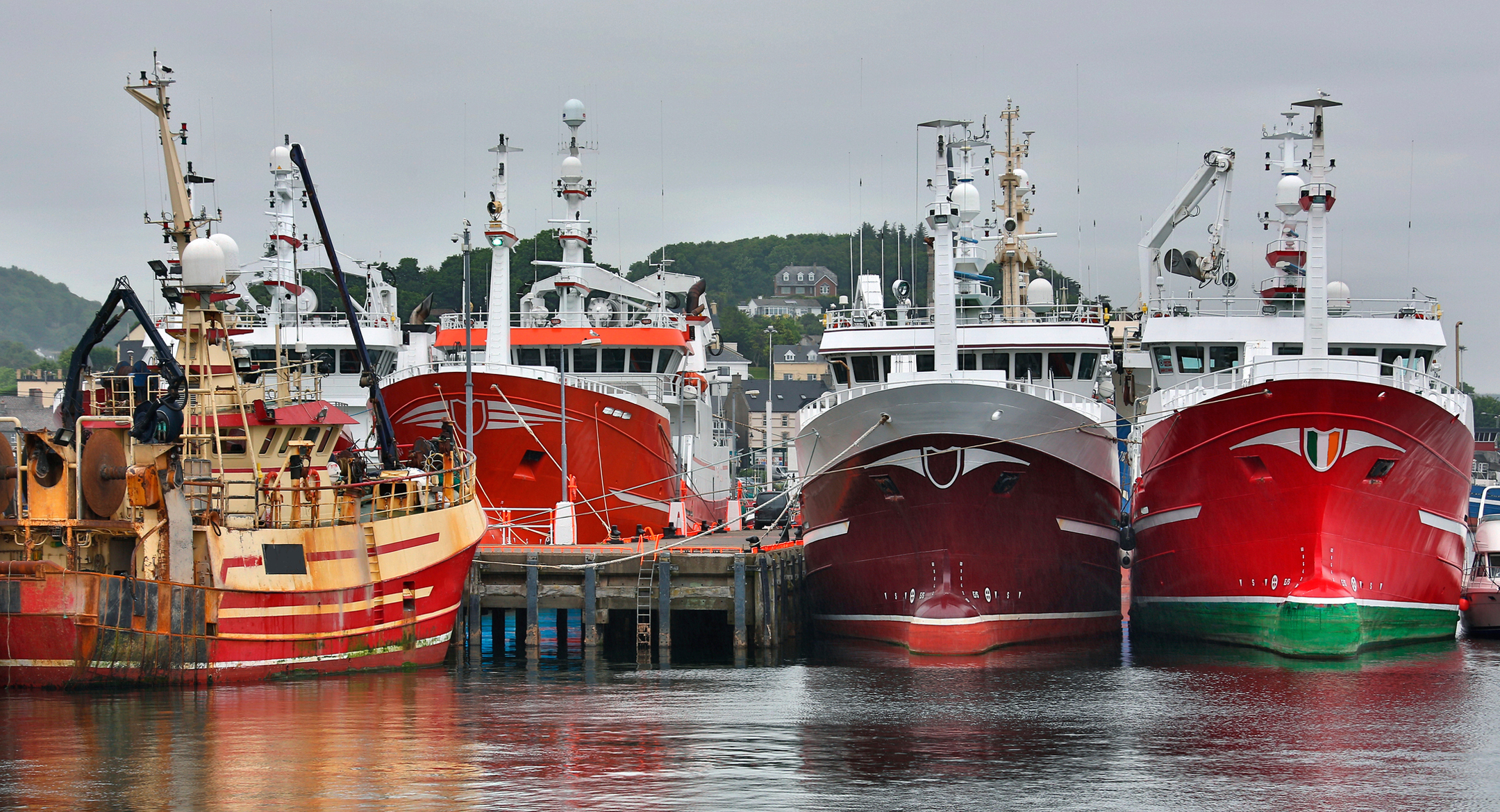  Commercial fishing trawlers in the town of Killybegs in County Donegal, Ireland.  Credit: Steve Allen/Shutterstock.com