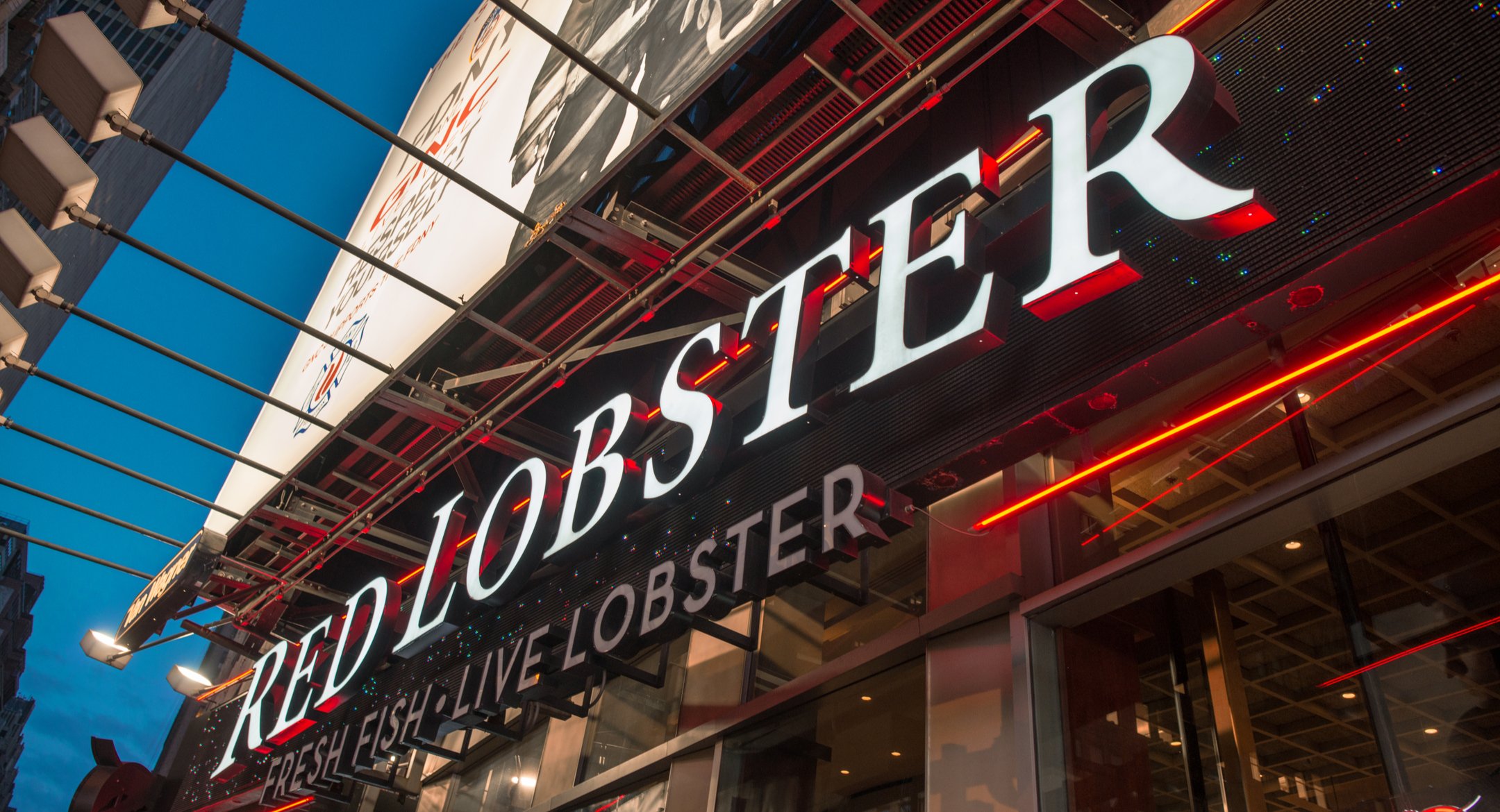  A Red Lobster restaurant in New York, US. Red Lobster is owned by Thai Union Group. Credit: pisaphotography/Shutterstock.com