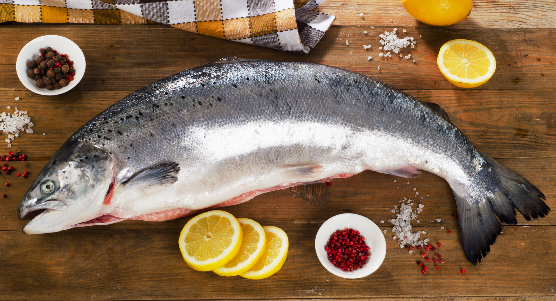 Fresh Atlantic salmon. Credit: bitt24/Shutterstock.com
