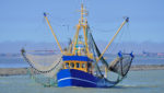 A crab fishing trawler in near in the North Sea near the coast of Lower Saxony, Germany. Credit: travelpeter/Shutterstock.com
