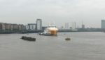 Kirkella anchored in the Thames river, London, UK. Credit: Dan Gibson/Undercurrent News