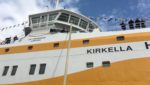 The Kirkella has been built with extremely high sides, in order to handle the rough conditions of the Barents Sea, where it will fish primarily for cod.