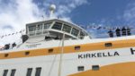 The Kirkella has been built with extremely high sides, in order to handle the rough conditions of the Barents Sea, where it will fish primarily for cod.