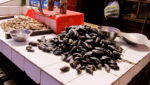 Mussels and seafood on sale, Chile. Photo: Matteo X on Flickr