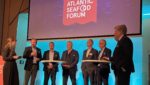 Insula's Morten Jensen (second from left, with microphone) and Simon Smith, CEO of Young's Seafood (center), on the whitefish summit at the 2022 North Atlantic Seafood Forum in Bergen, Norway. Credit: Tom Seaman